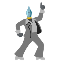 mirror ball and black nib