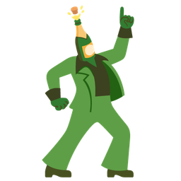 mirror ball and bottle with popping cork