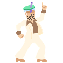 mirror ball and bubble tea