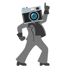 mirror ball and camera