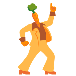 mirror ball and carrot