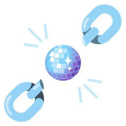 mirror ball and chains