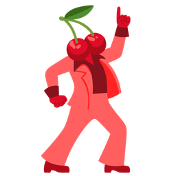 mirror ball and cherries