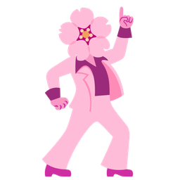 mirror ball and cherry blossom