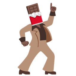 mirror ball and chocolate bar