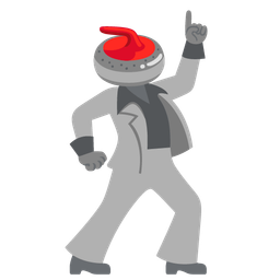 mirror ball and curling stone