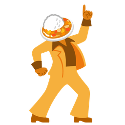 mirror ball and curry rice