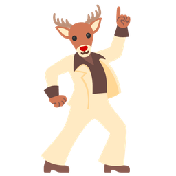 mirror ball and deer