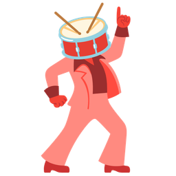 mirror ball and drum