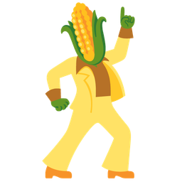 mirror ball and ear of corn