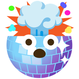 mirror ball and exploding head