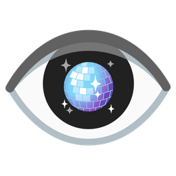 mirror ball and eye