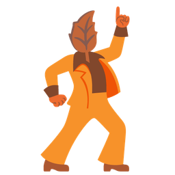 mirror ball and fallen leaf