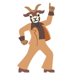 mirror ball and goat