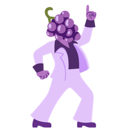 mirror ball and grapes