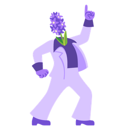 mirror ball and hyacinth