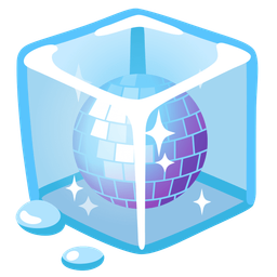 mirror ball and ice