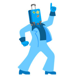 mirror ball and luggage