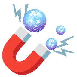 mirror ball and magnet