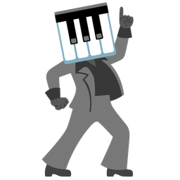 mirror ball and musical keyboard