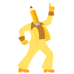 mirror ball and pencil