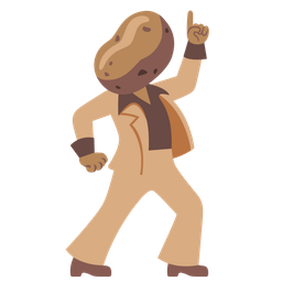 mirror ball and potato