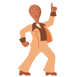 mirror ball and poultry leg