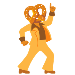 mirror ball and pretzel