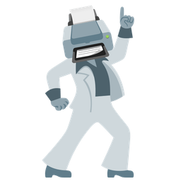 mirror ball and printer