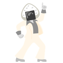 mirror ball and rice ball