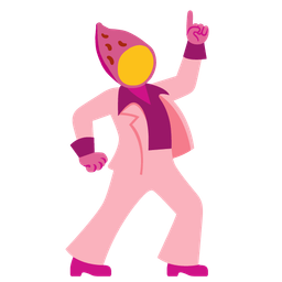 mirror ball and roasted sweet potato