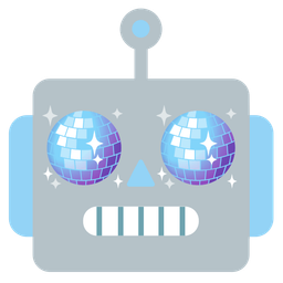 mirror ball and robot