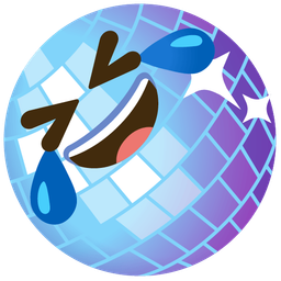 Mirror ball and Rolling on the floor laughing