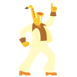 mirror ball and saxophone