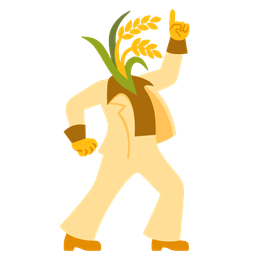 mirror ball and sheaf of rice