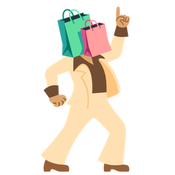 mirror ball and shopping bags