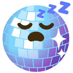 mirror ball and sleeping face