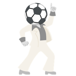 mirror ball and soccer ball