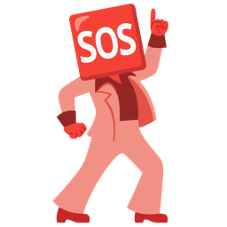 mirror ball and SOS button