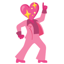 mirror ball and sparkling heart