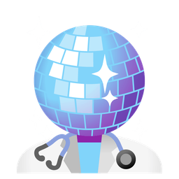 mirror ball and stethoscope