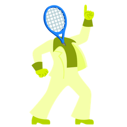 mirror ball and tennis