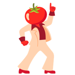 mirror ball and tomato