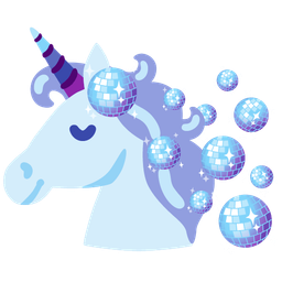 mirror ball and unicorn