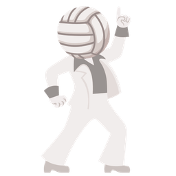 mirror ball and volleyball