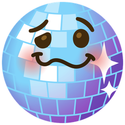 mirror ball and woozy face