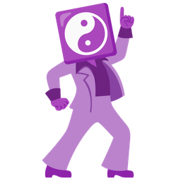 mirror ball and yin yang