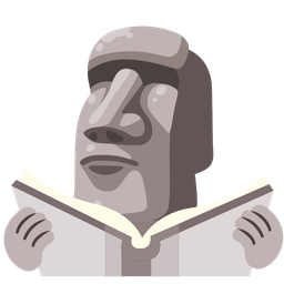 moai and books