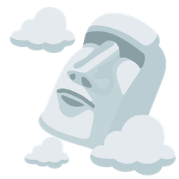 moai and cloud