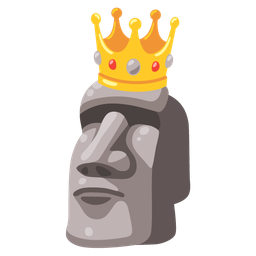 moai and crown